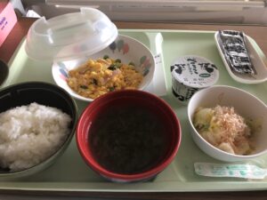 入院生活最後の食事